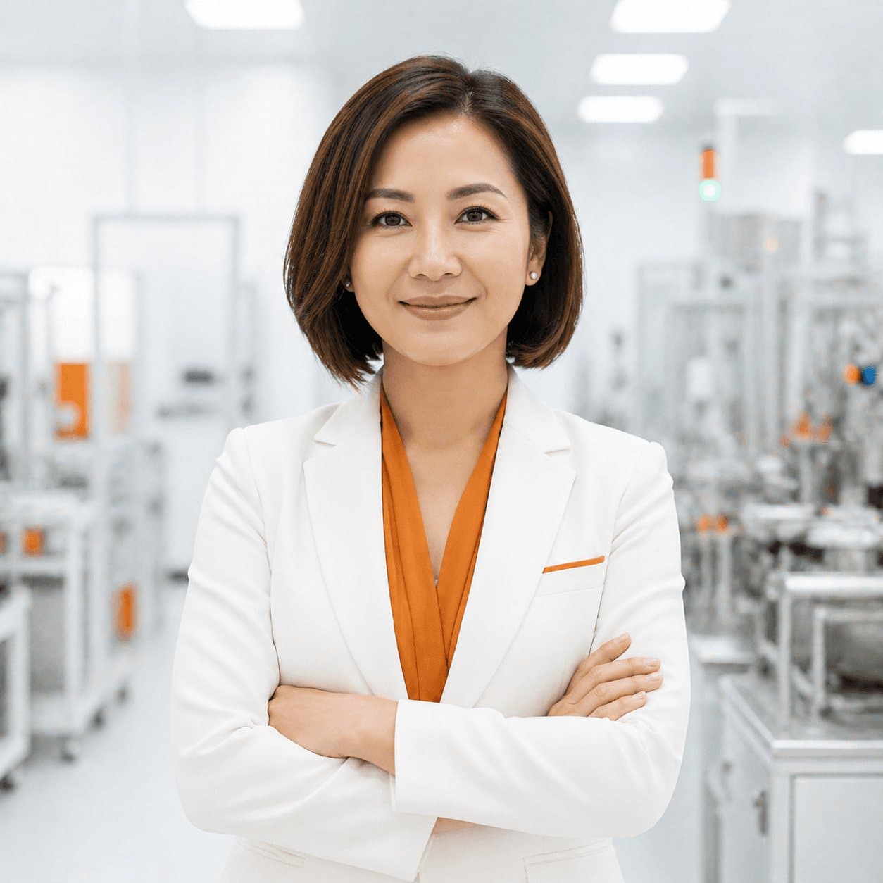 Portrait of Dr. Natalie Harper in a laboratory