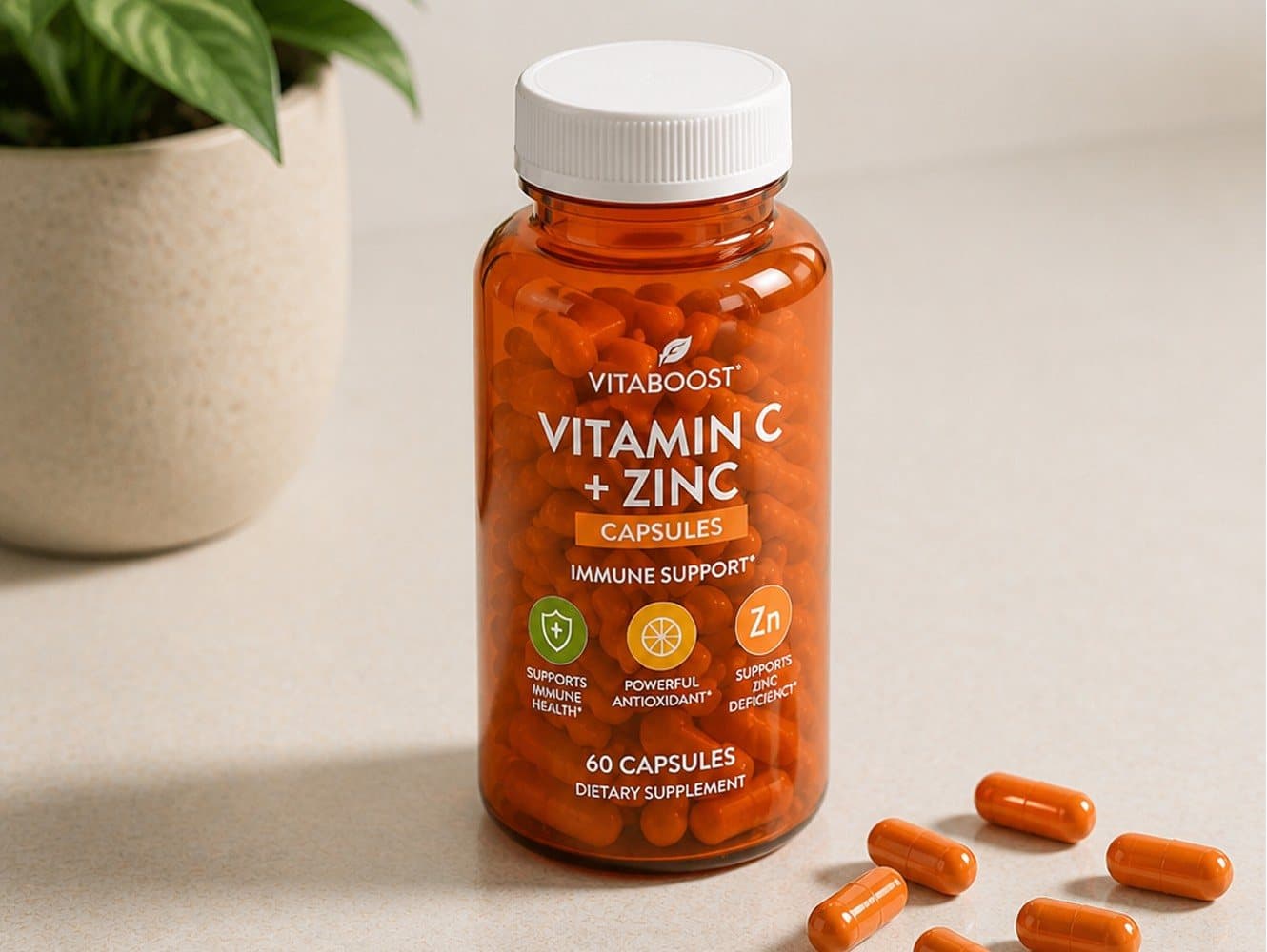 VitaBoost Vitamin C + Zinc Capsules — image 3