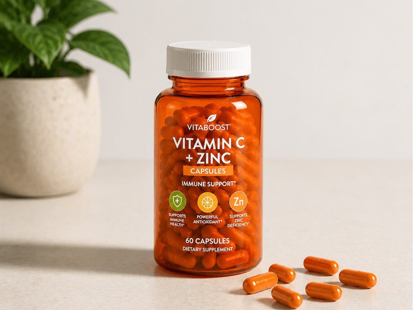 VitaBoost Vitamin C + Zinc Capsules — image 2